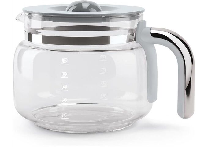 SMEG GLASKARAFFE MIT GRIFF UND ABDECKUNG, 10 TASSEN, FÜ