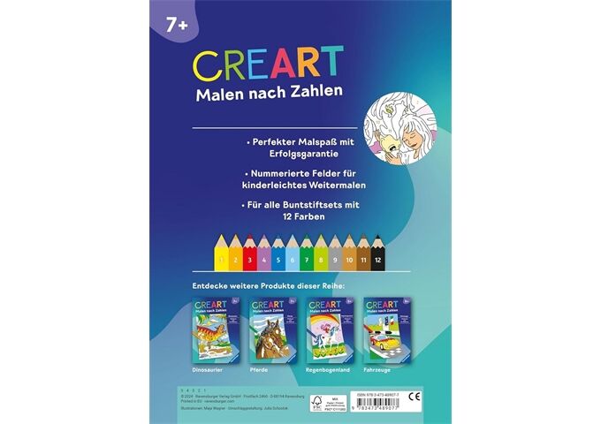 Ravensburger Creart Malen Nach Zahlen Ab 7 Pferdeträ