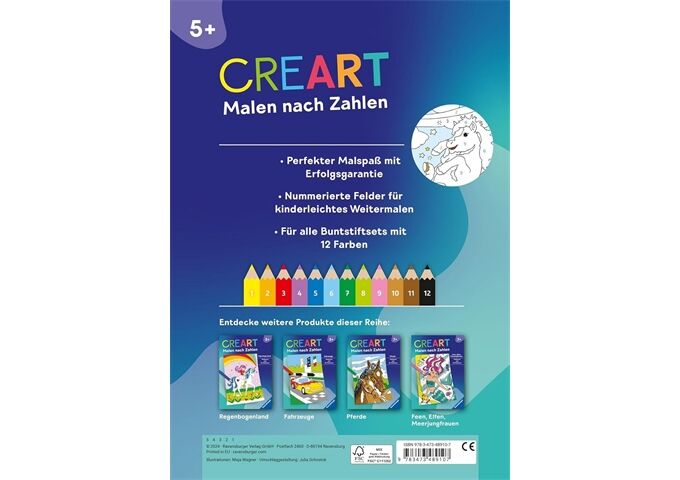 Ravensburger Creart Malen Nach Zahlen Ab 5 Zauberpon