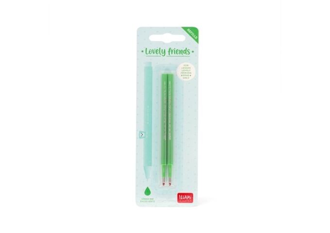 Legami REFILL Gel Pen - GREEN - 2 Stück