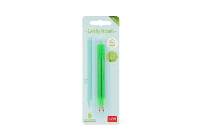 Legami REFILL Gel Pen - NEON GREEN - 2 Stück