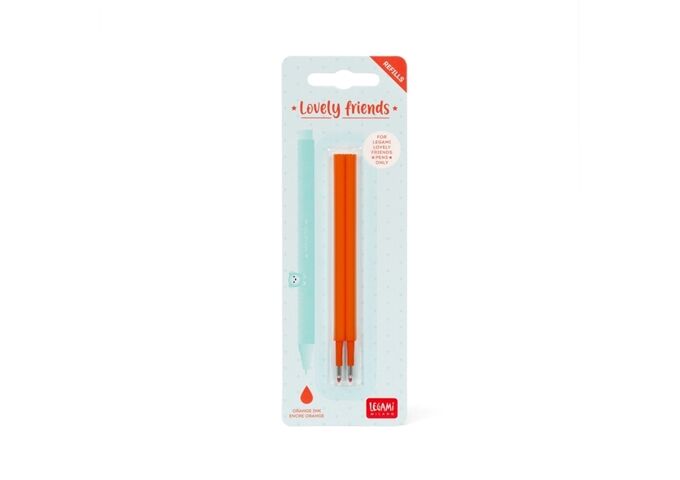 Legami REFILL Gel Pen - ORANGE - 2 Stück