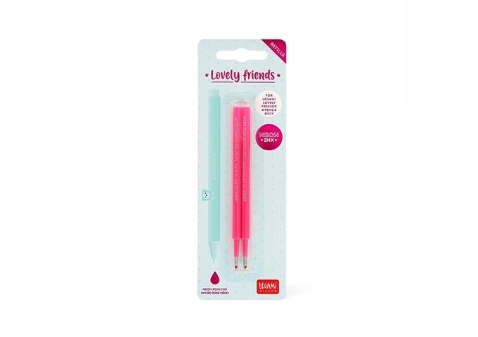 Legami REFILL Gel Pen - NEON PINK - 2 Stück