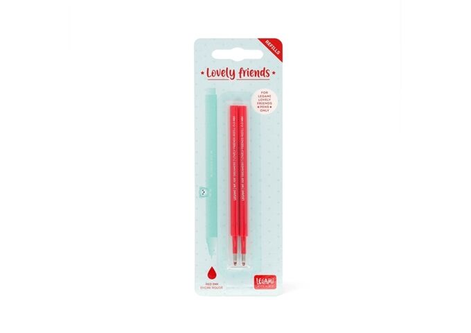Legami REFILL Gel Pen - RED - 2 Stück