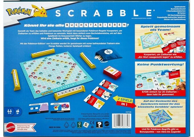 Mattel Scrabble Pokemon (D)