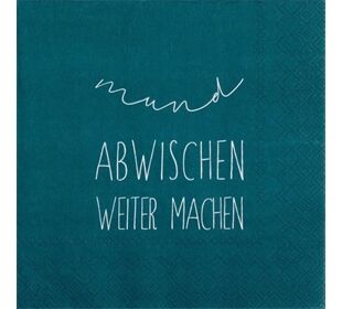 Räder Serviette 33x33cm, Mund abwischen weiter machen