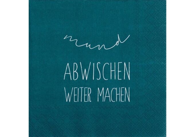 Räder Serviette 33x33cm, Mund abwischen weiter machen