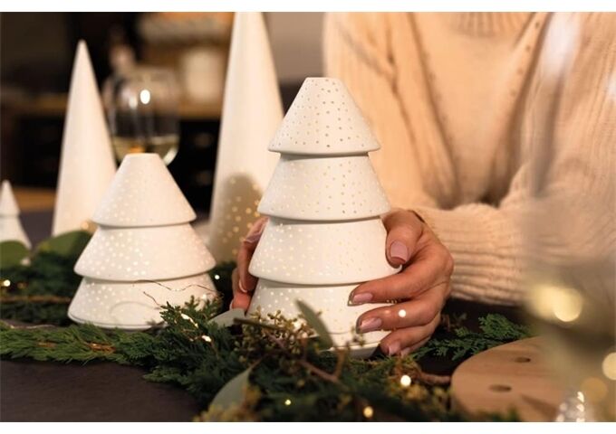 Räder Tannenlicht groß D 12,5cm H 21,5cm