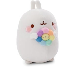 Nici Plüschfigur Molang mit Regenbogenblume