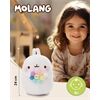 Nici Plüschfigur Molang mit Regenbogenblume