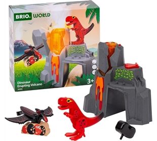 Ravensburger Brio Dinosaurier Vulkan Ausbruchsfunk.
