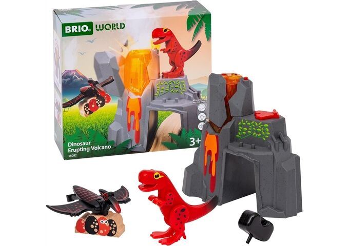 Ravensburger Brio Dinosaurier Vulkan Ausbruchsfunk.