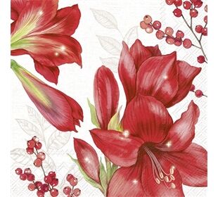 ihr Ideal Home Range ELEGANT AMARYLLIS cream Lunch-Servietten