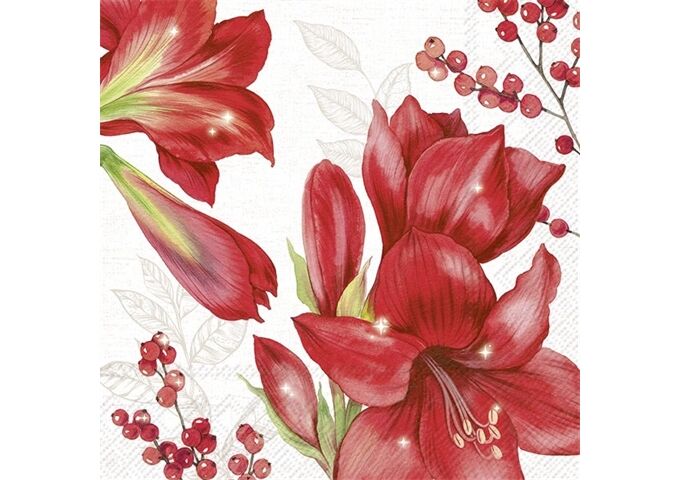 ihr Ideal Home Range ELEGANT AMARYLLIS cream Lunch-Servietten