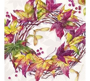 ihr Ideal Home Range FOREST WREATH cream Cocktail-Servietten