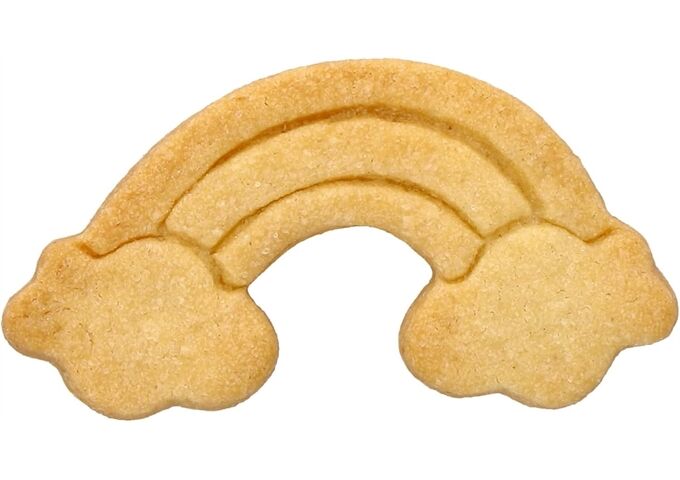 RBV BIRKMANN Ausstechform Süßes Regenbogen, Edelstahl, 7 cm