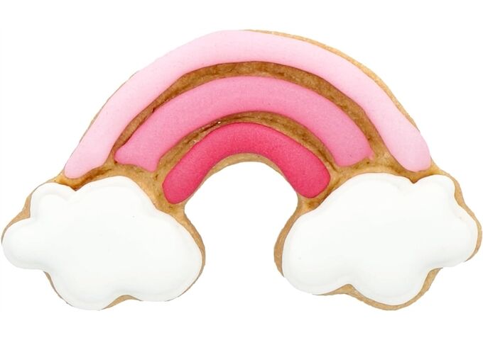 RBV BIRKMANN Ausstechform Süßes Regenbogen, Edelstahl, 7 cm