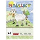 BRUNNEN Malblock A4 100Bl.hfr gelocht