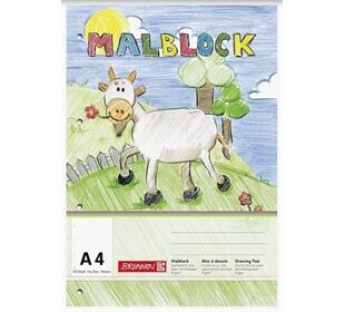 BRUNNEN Malblock A4 100Bl.hfr gelocht
