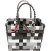 Ice Bag Ice Bag Einkaufsshopper Klassik karo braun weiß gr