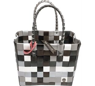 Ice Bag Ice Bag Einkaufsshopper Klassik karo braun weiß gr