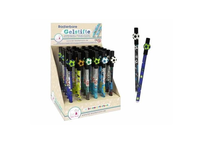 bb Klostermann Radierbare Gelstifte Fußball Im Display
