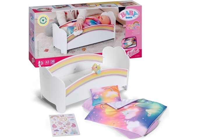  BABY born Regenbogen Bett