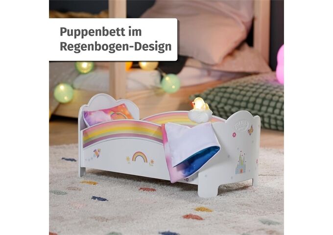  BABY born Regenbogen Bett
