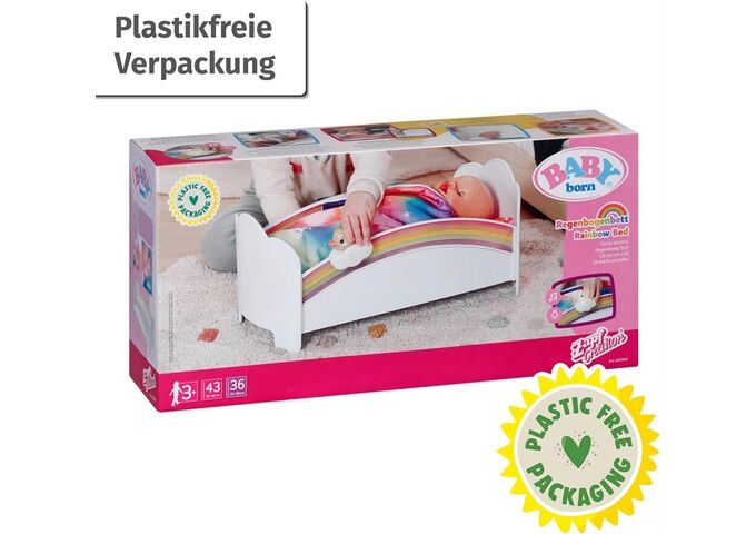  BABY born Regenbogen Bett