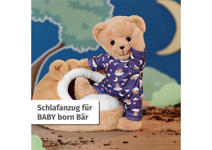 Zapf BABY born Teddy Schlafanzug Glow in