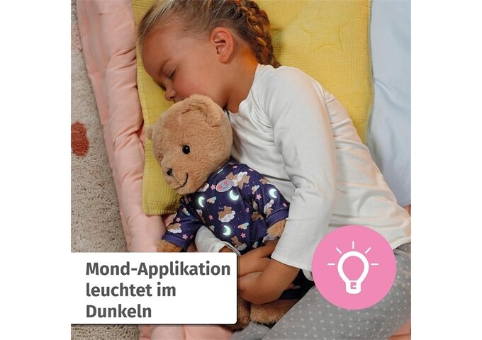 Zapf BABY born Teddy Schlafanzug Glow in