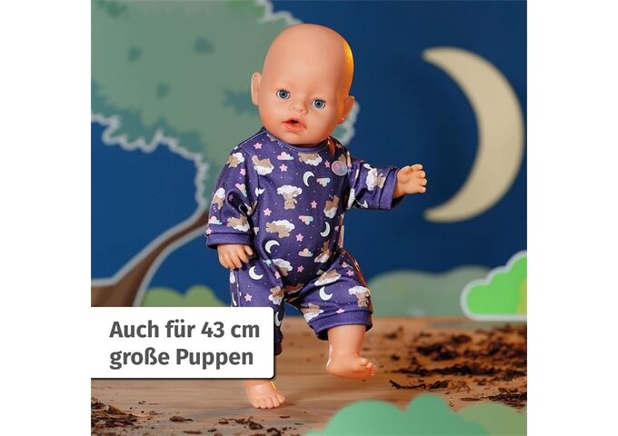 Zapf BABY born Teddy Schlafanzug Glow in