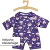 Zapf BABY born Teddy Schlafanzug Glow in