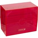 BRUNNEN Karteibox A7 gefüllt pink