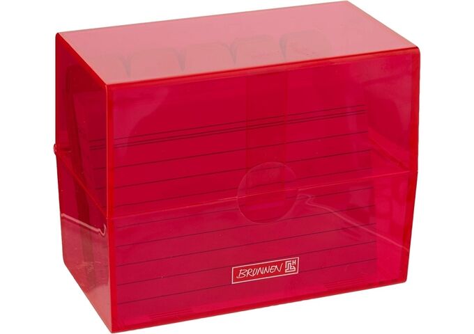 BRUNNEN Karteibox A7 gefüllt pink