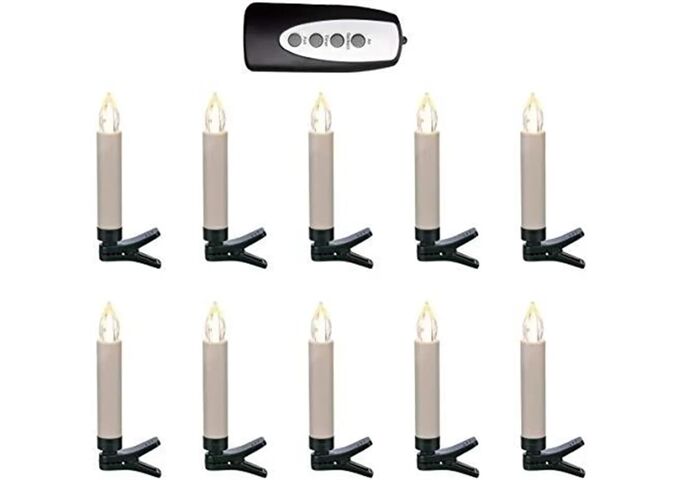 HI Baumkerze kabellos mit Fernbedienung 10teilig f