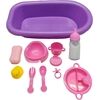 Amia AM Puppen-Badewanne m. Zubeh r-Set