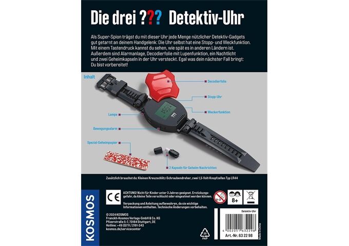 Kosmos Die drei ??? Detektiv-Uhr