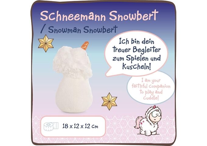 Nici Schneemann Snowbert 18Cm Stehend Green