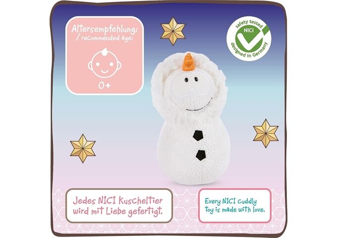 Nici Schneemann Snowbert 18Cm Stehend Green