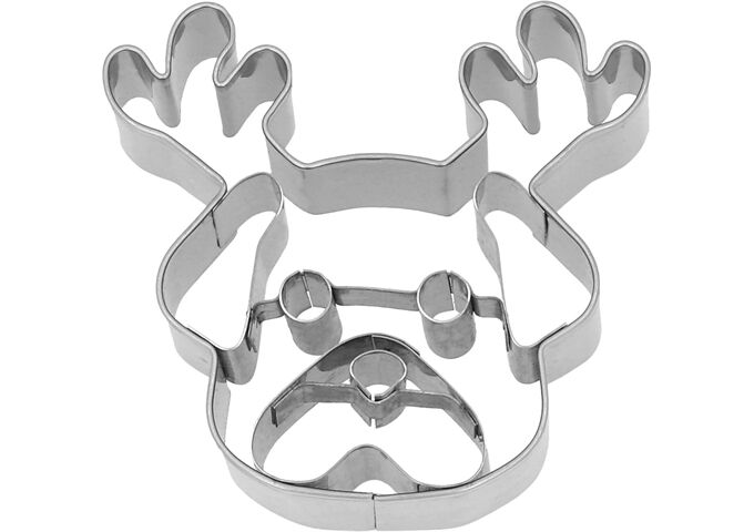 RBV BIRKMANN Ausstechform, Weihnachtsmops, Edelstahl, 7,5 cm