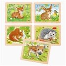 Goki Einlegepuzzle waldtiere