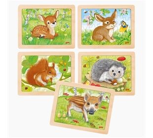 Goki Einlegepuzzle waldtiere