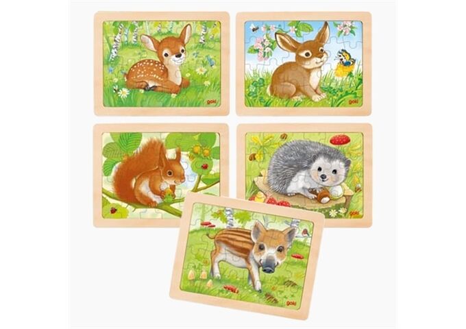 Goki Einlegepuzzle waldtiere