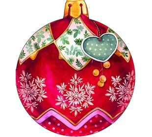  CHRISTMAS BAUBLE Servietten (gestanzt)