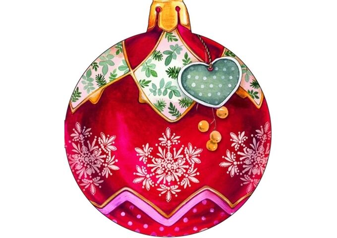  CHRISTMAS BAUBLE Servietten (gestanzt)