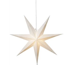 STAR TRADING Papierstern LYSA 70cm weiß incl. Kabel