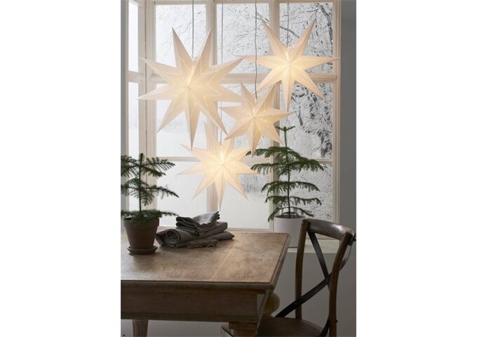 STAR TRADING Papierstern LYSA 70cm weiß incl. Kabel