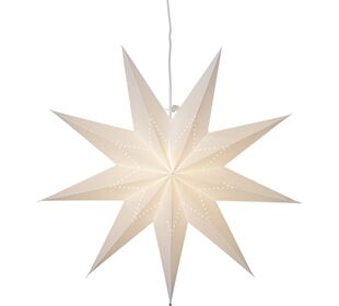 STAR TRADING Papierstern LYSA 60cm weiß incl. Kabel