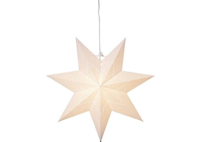 STAR TRADING Papierstern LYSA 43cm weiß incl. Kabel